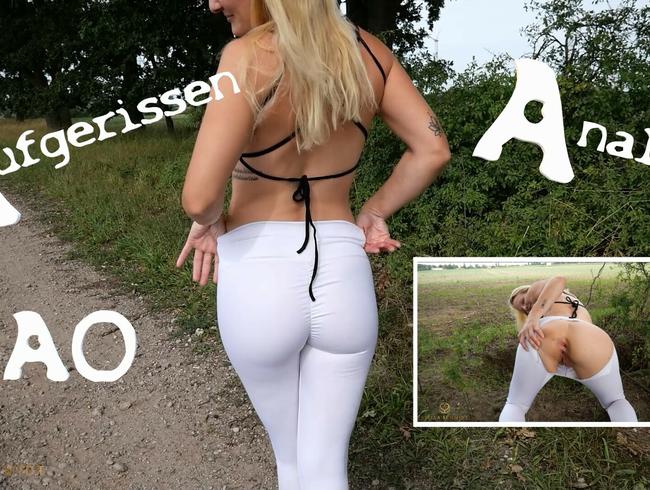 Aufgerissen und ANAL zerfickt – krasser Outdoorfick