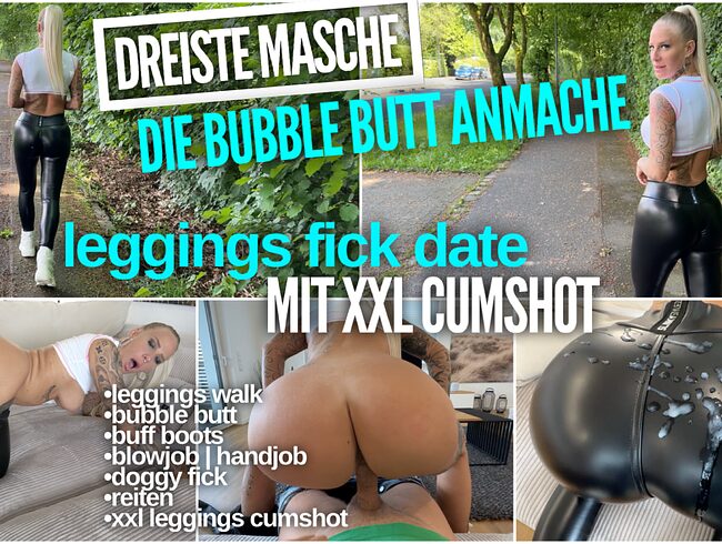 Dreiste Anmache | LEGGINGS Fick Date mit XXL CUMSHOT